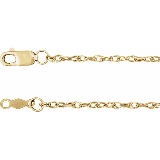 Cadena fina en oro amarillo de 14K