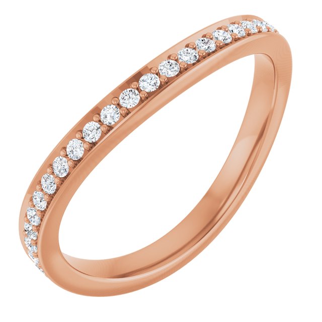 Argolla apilable con 1/3 ct total de diamantes naturales