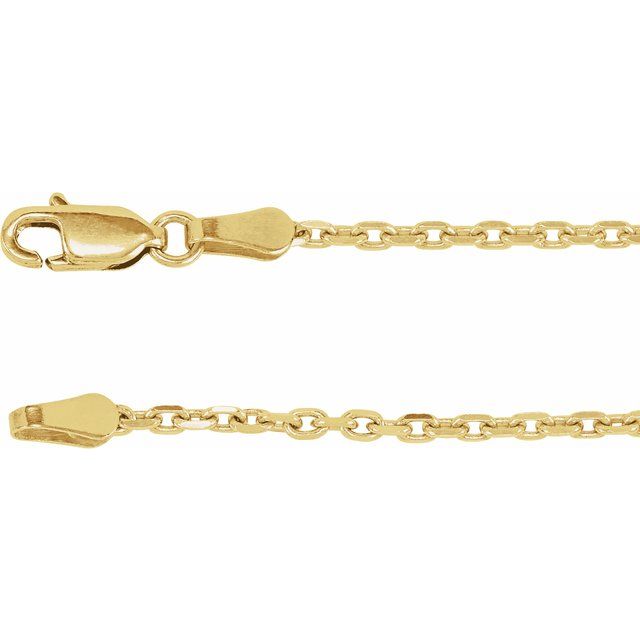 Cadena fina en oro amarillo de 14K
