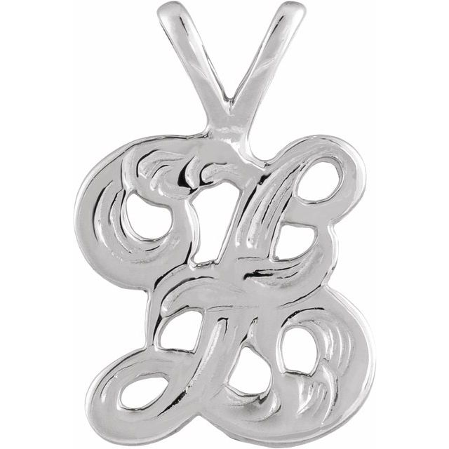 Dije en oro blanco de 14K