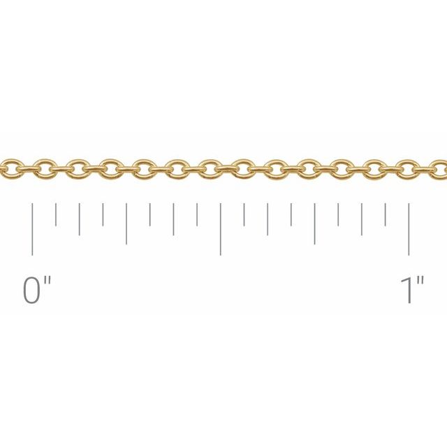 Cadena fina en oro amarillo de 18K