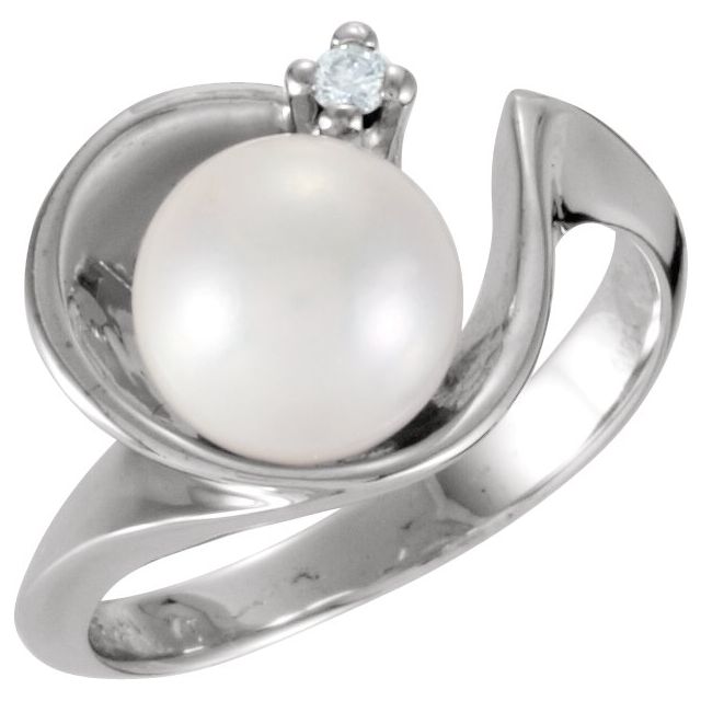 Anillo en oro blanco de 14K