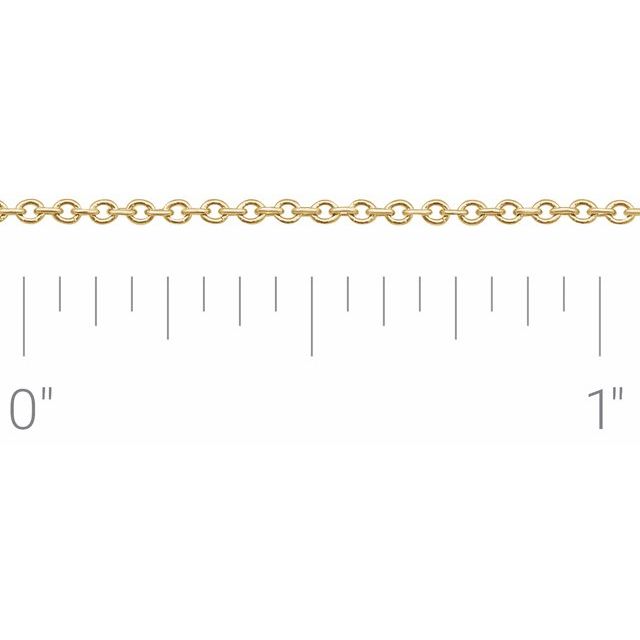 Cadena fina en oro amarillo de 14K