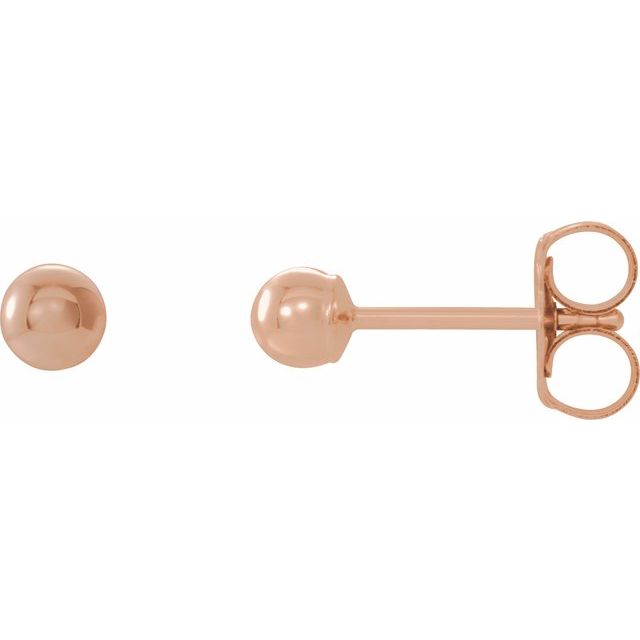 Aretes en oro rosa de 14K