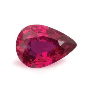 Gema certificada pera, 0.81 ct