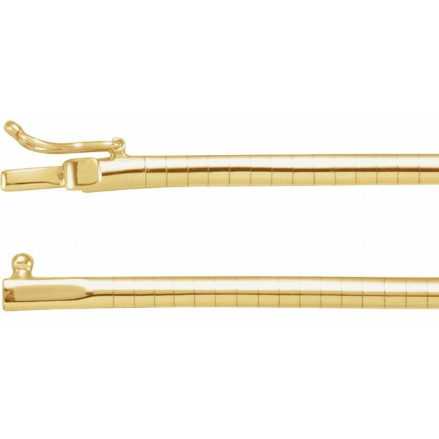 Cadena fina en oro amarillo de 14K