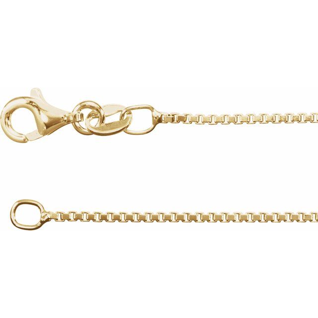 Cadena fina en oro amarillo de 18K