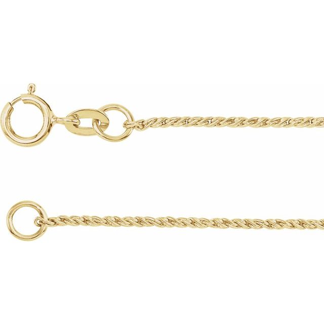 Cadena fina en oro amarillo de 14K