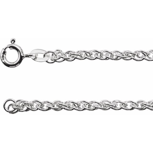 Cadena fina en plata esterlina