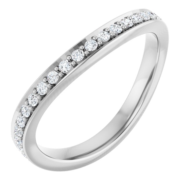 Argolla apilable con 1/4 ct total de diamantes naturales