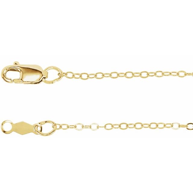 Cadena fina en oro amarillo de 14K