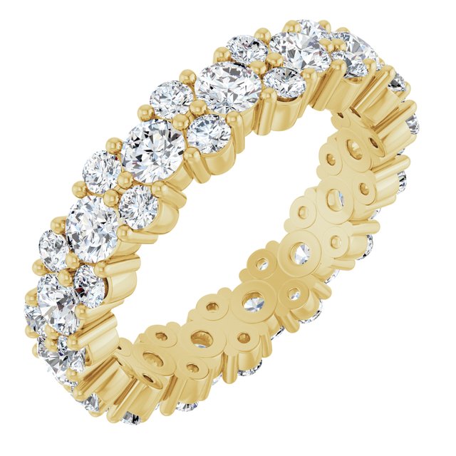 Argolla de eternidad con 1 3/4 ct total de diamantes naturales