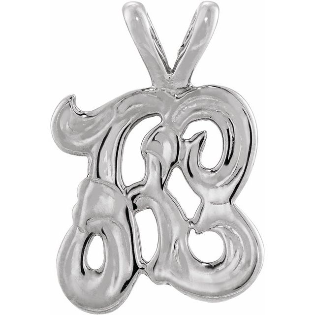 Dije en oro blanco de 14K