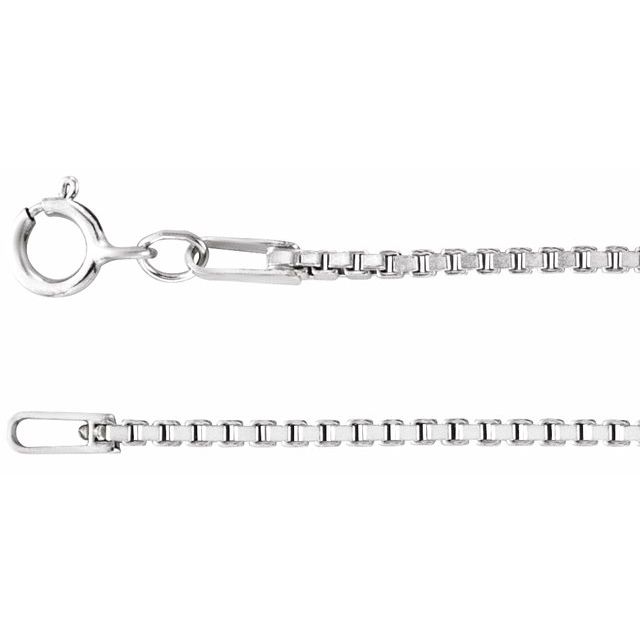 Cadena fina en plata esterlina