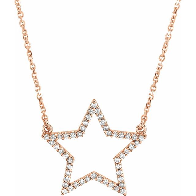 Collar en oro rosa de 14K