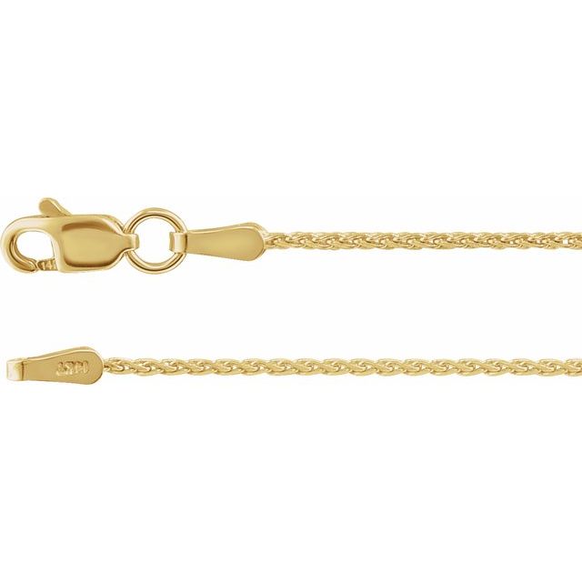 Cadena fina en oro amarillo de 14K