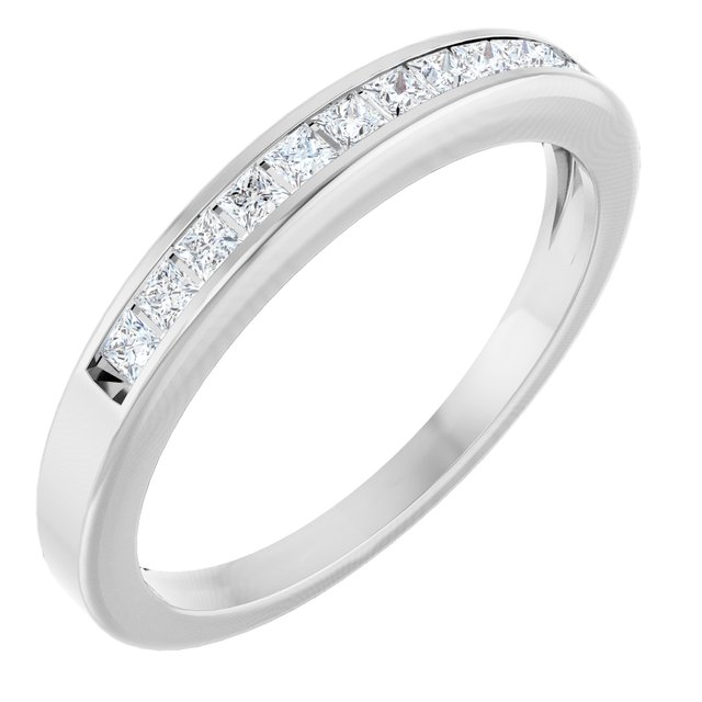 Argolla de aniversario con 1/4 ct total de diamantes naturales