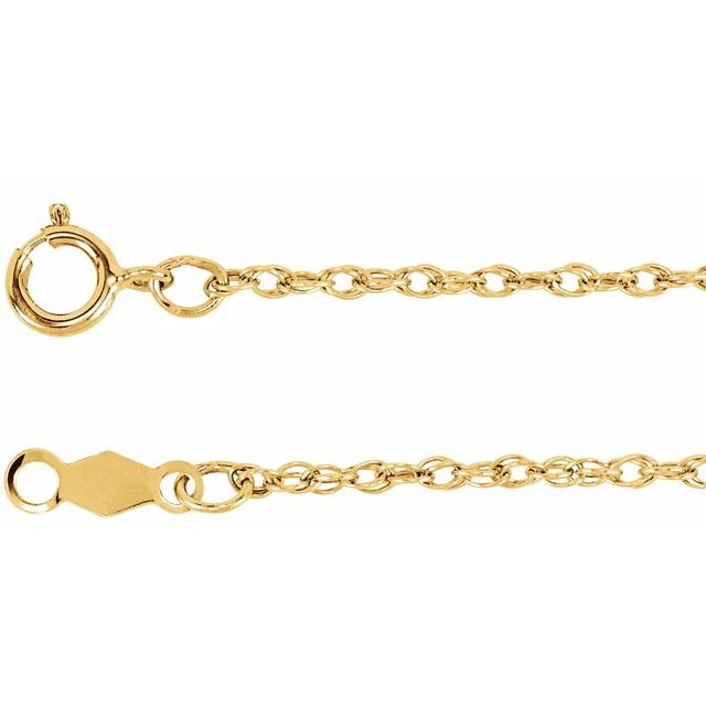 Cadena fina en oro amarillo de 14K