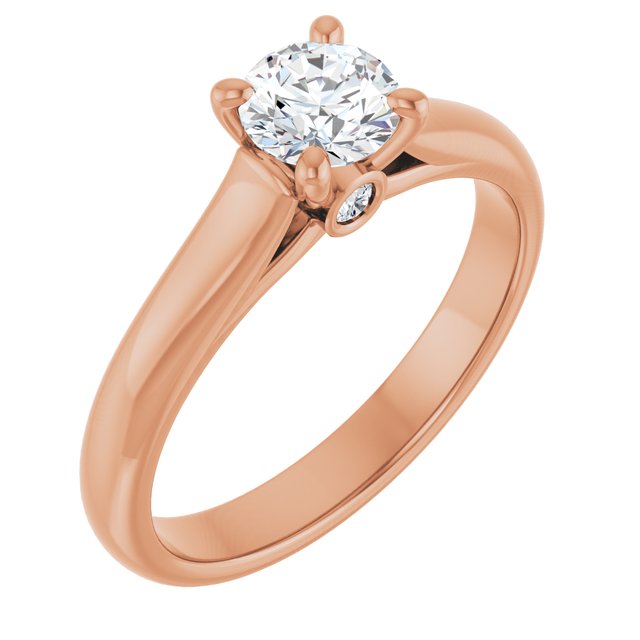 Anillo de compromiso personalizable de tres piedras