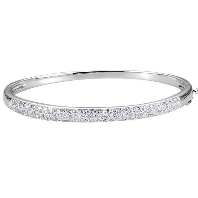 Pulsera en oro blanco de 14K