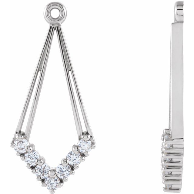 Joya fina en oro blanco de 14K