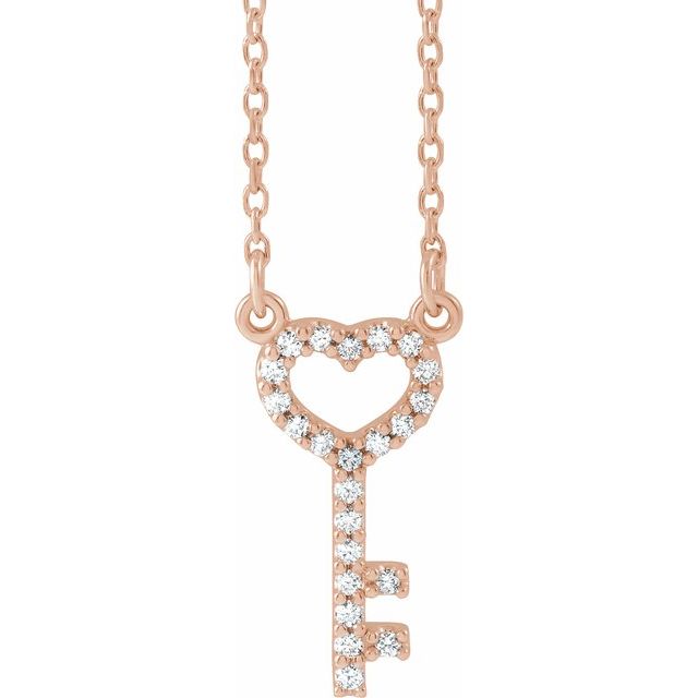 Collar en oro rosa de 14K