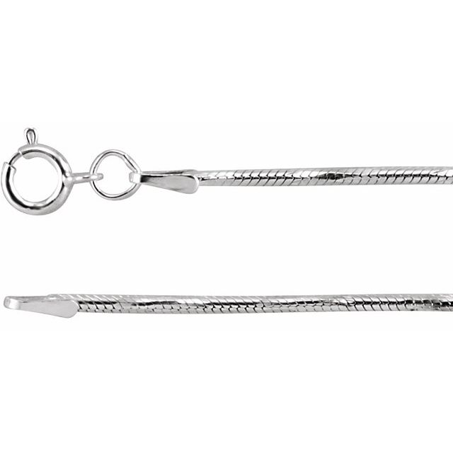 Cadena fina en plata esterlina
