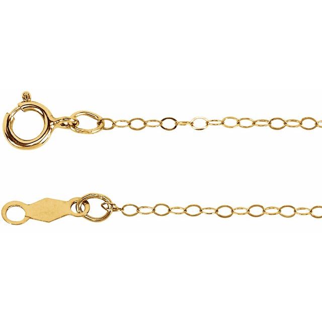 Cadena fina en oro amarillo de 14K