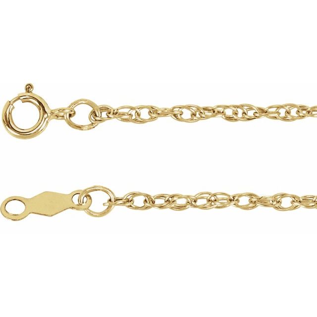Cadena fina en oro amarillo de 14K