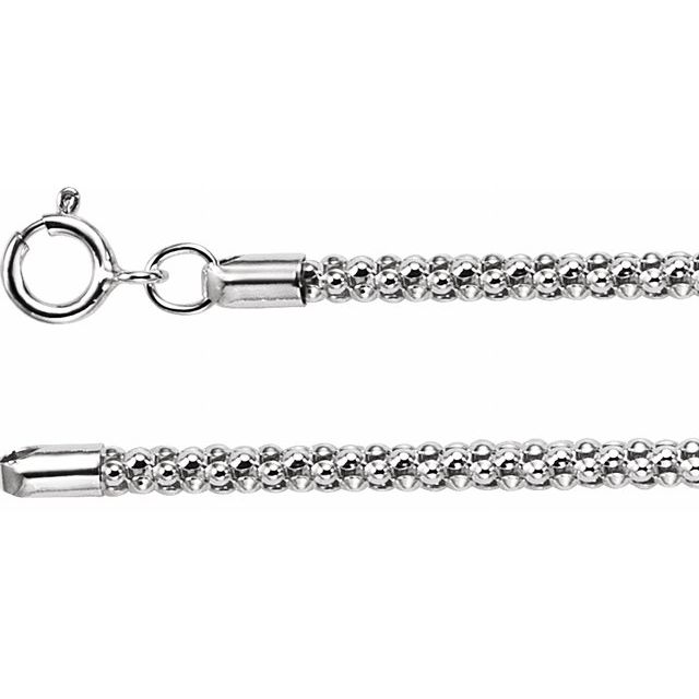 Cadena fina en plata esterlina