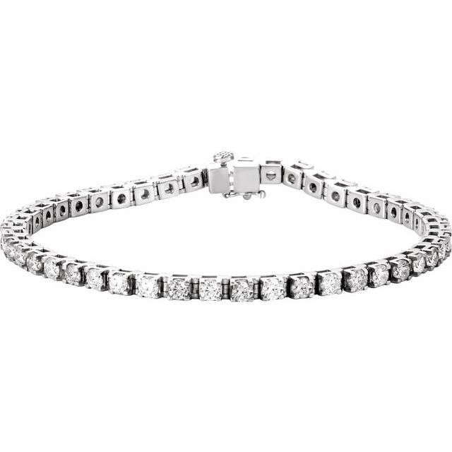 Pulsera en oro blanco de 14K