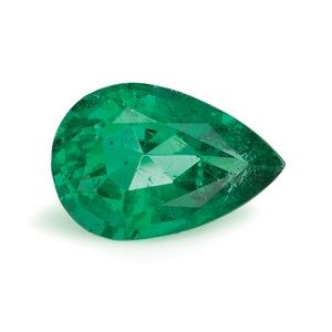 Gema certificada pera, 1.24 ct