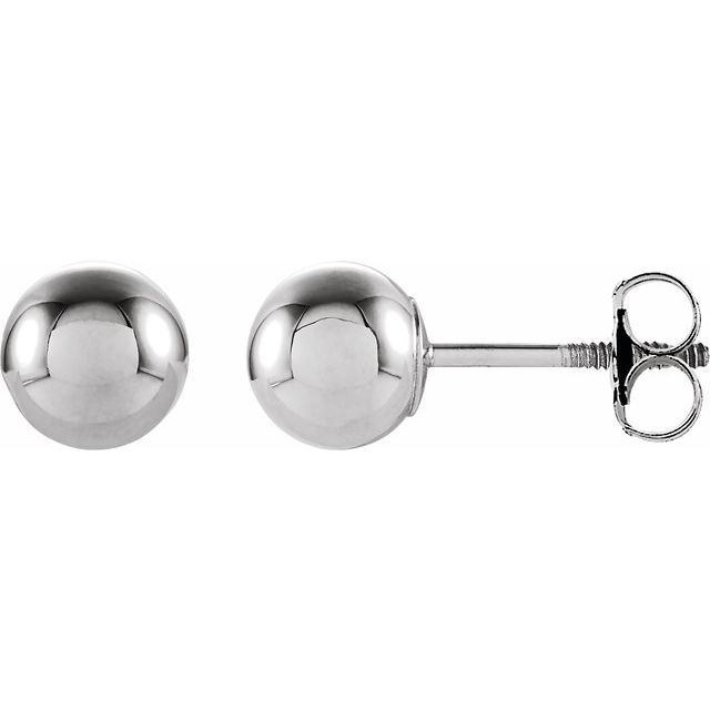 Aretes en oro blanco de 14K