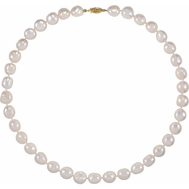 Collar con perlas cultivadas de agua dulce