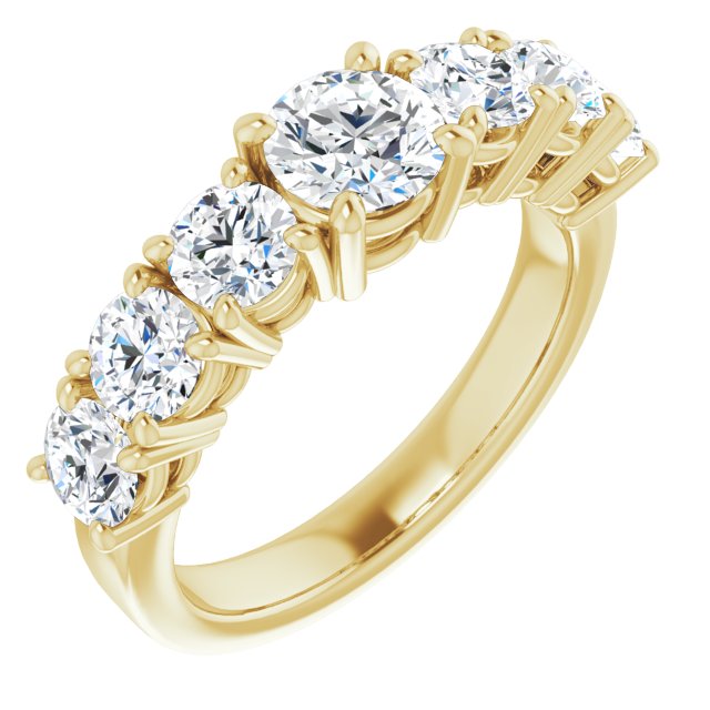 Anillo de compromiso personalizable con pavé lateral y centro redondo o cuadrado