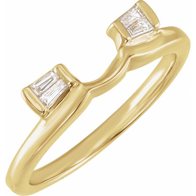 Argolla con diseño de diamantes con 1/10 ct total de diamantes naturales