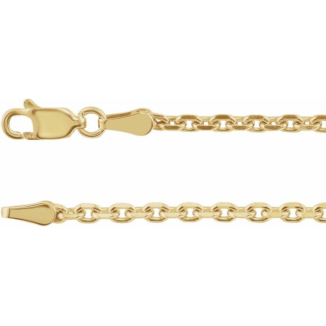 Cadena fina en oro amarillo de 14K
