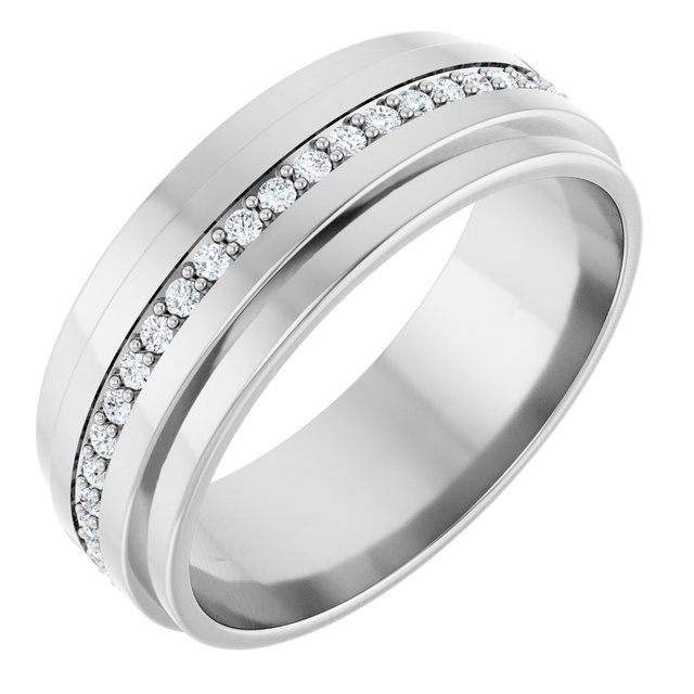 Argolla de eternidad con 1/3 ct total de diamantes naturales